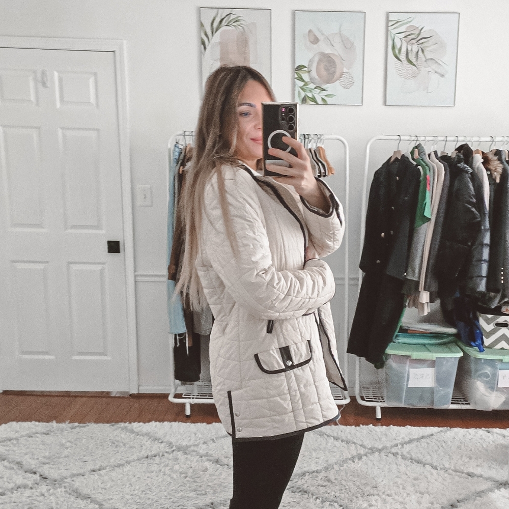 Bogner Goan Thylmann cream puffer down jacket size M - Picture 3 of 16